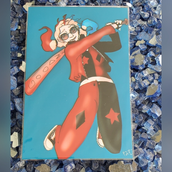 Harley Quinn Dc Comics Fanart Print - Picture 1 of 2